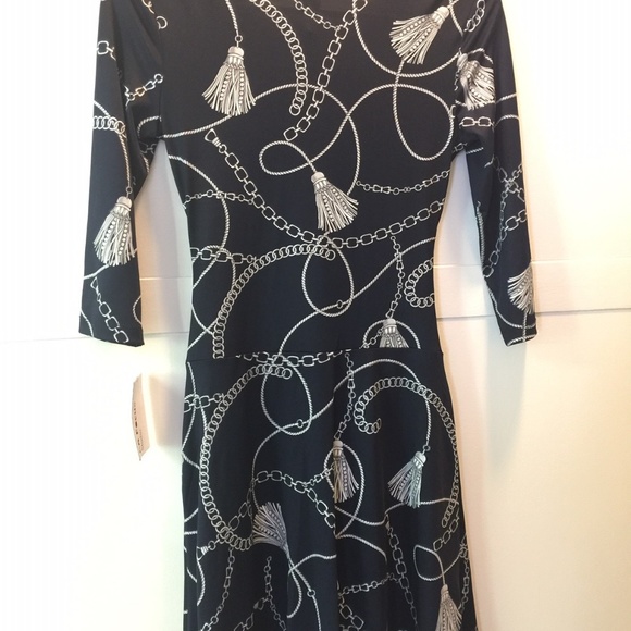 Brand New En Focus studio Dark blue Dress Size 4P - Picture 2 of 2